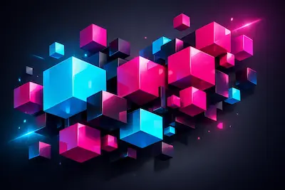 2026年3D創作才華展示比賽宣傳圖像——以方為始 想像無界