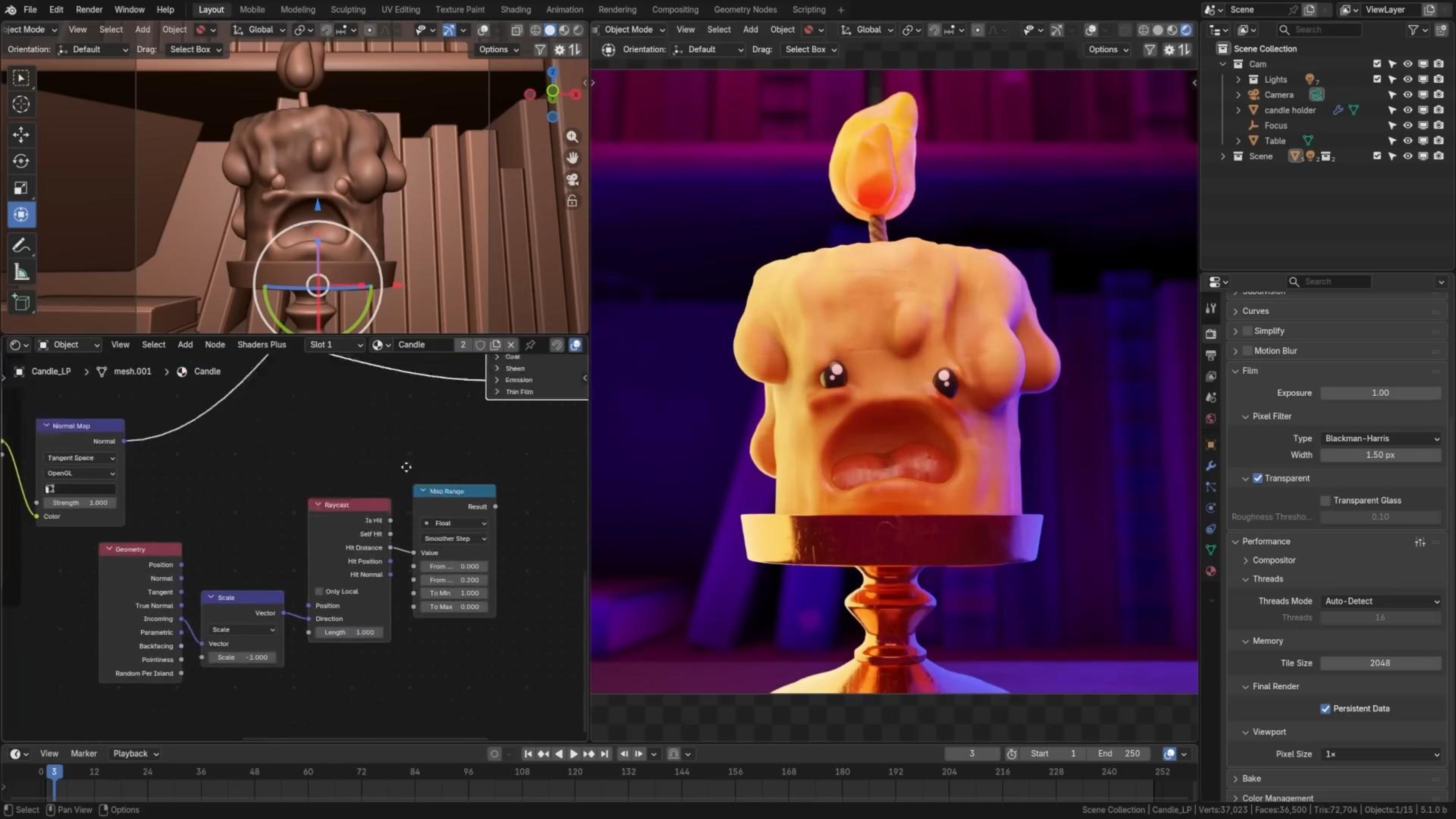 Blender 5.1 超棒的射线投射节点! - Origin CG - Blender Tutorials & 3D Modeling ...
