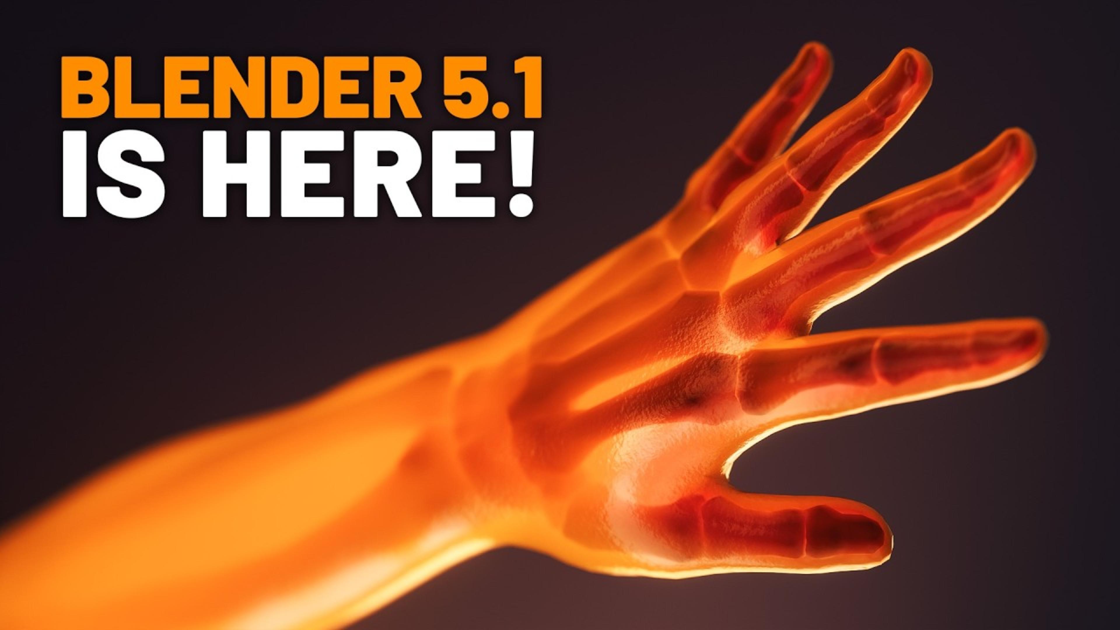 在不到五分钟内了解 Blender 5.1 的功能！