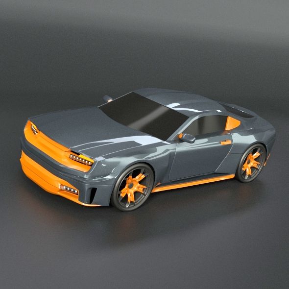 Stylish muscle car concept