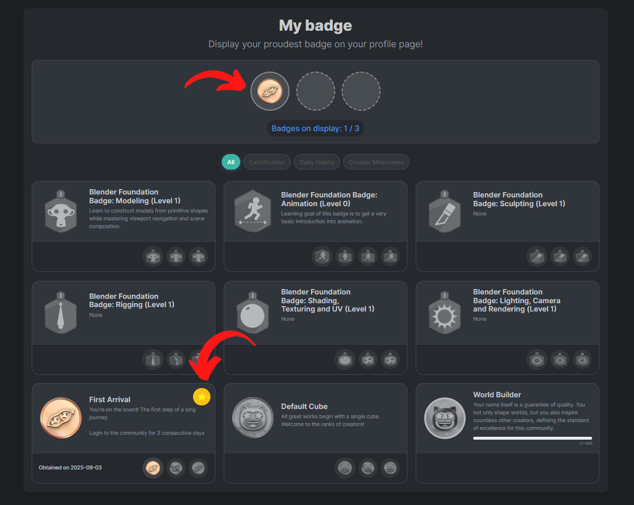 Origin Iv Tutorial The badge system is now available in the community! – Blog - Origin CG ...