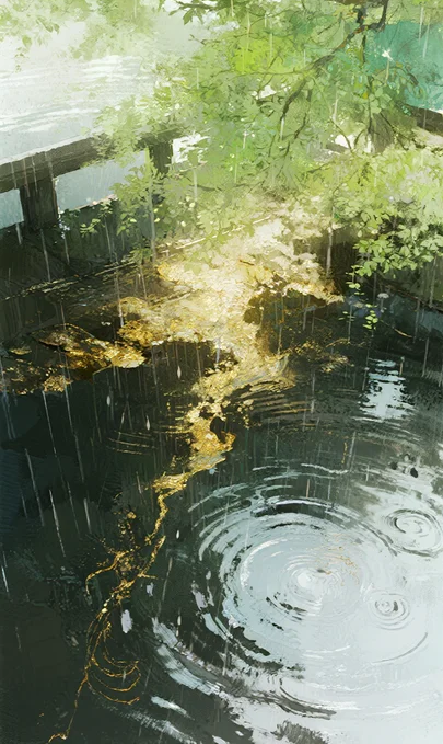 古风水粉插画