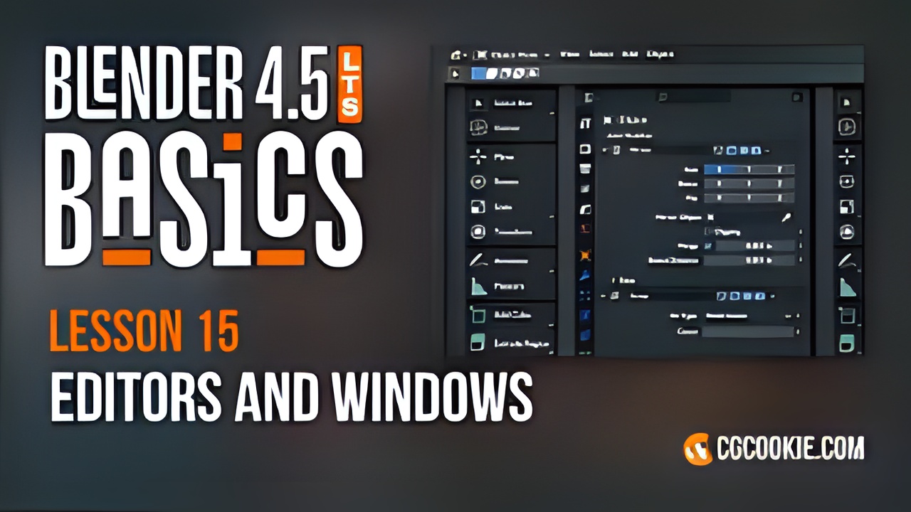 Editors and Windows in Blender - BLENDER 4.5 BASICS - Origin CG ...
