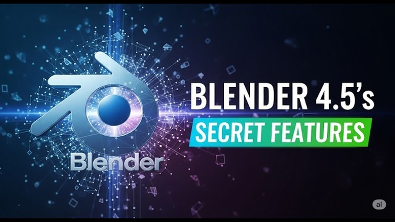 Blender 4.5's Secret Features - Origin CG - Blender Tutorials & 3D ...