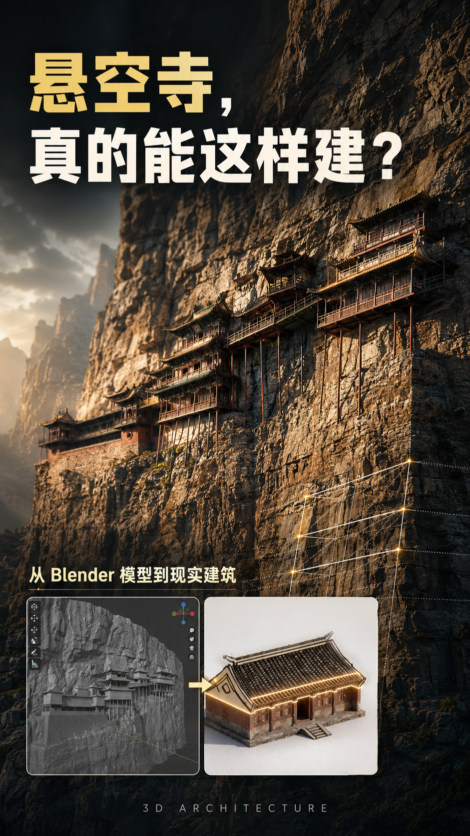 从虚拟到现实版的悬空寺