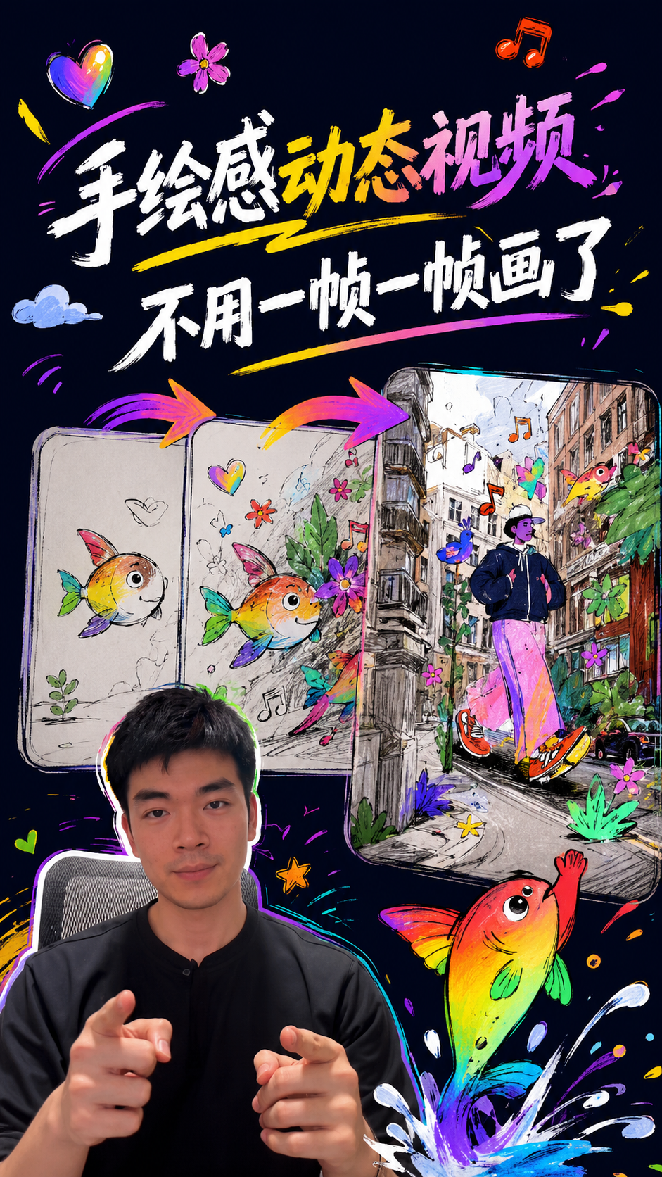 手绘感动态视频真不用一帧一帧画了已经2026了！