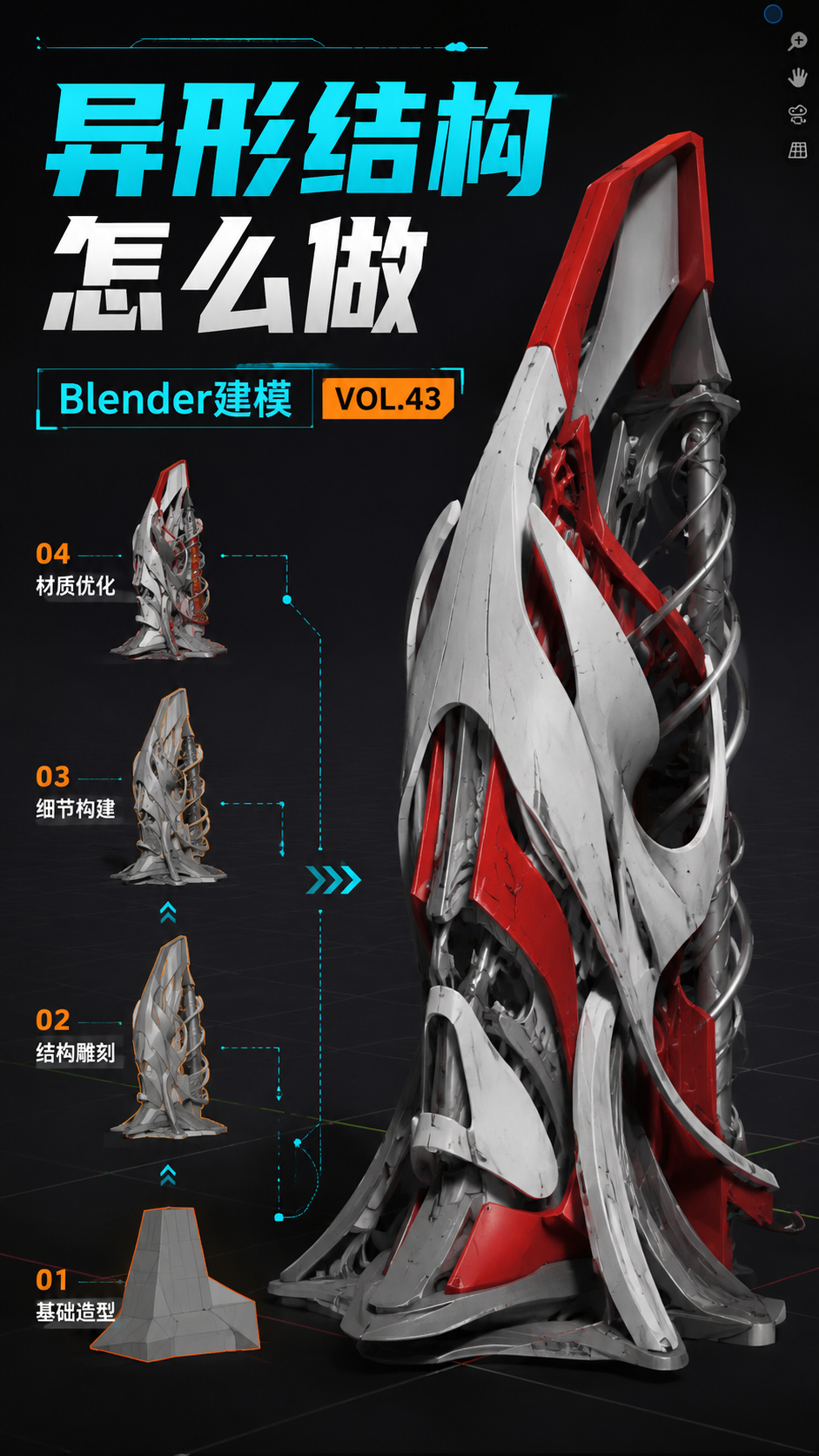 Blender 做异形结构的一把好手