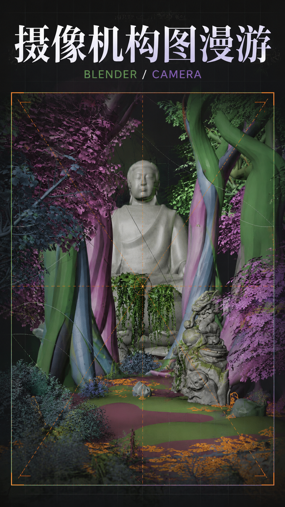 blendertips之摄像机构图漫游