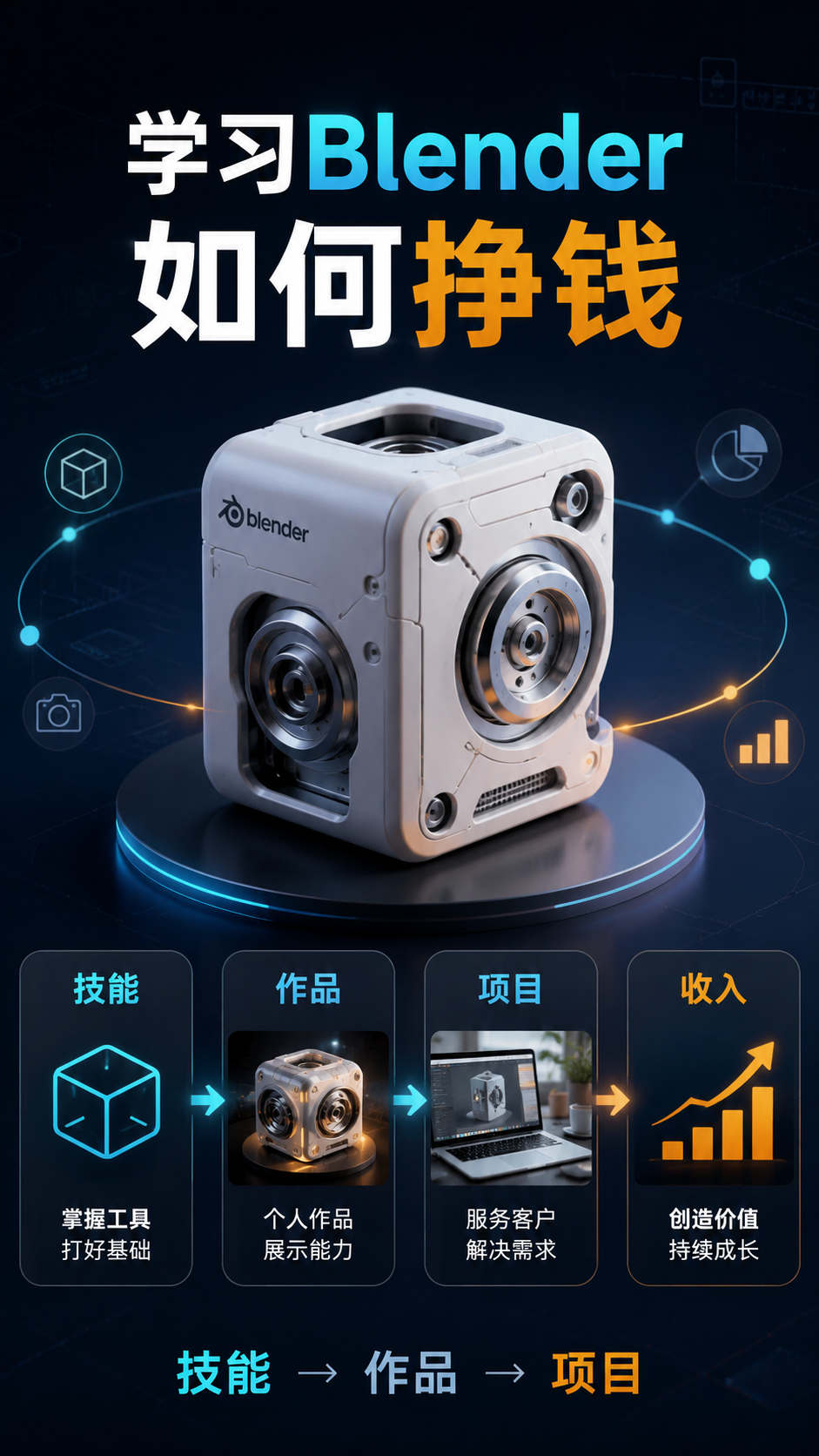 学习blender如何挣钱