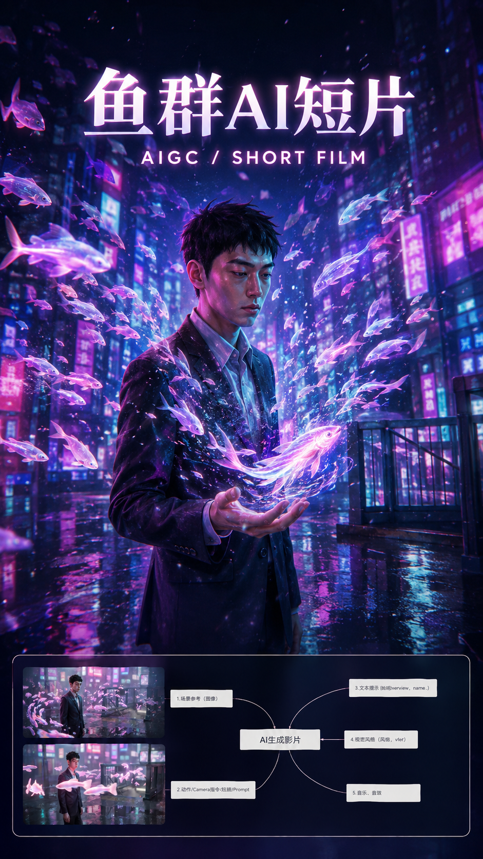 鱼群ai短片