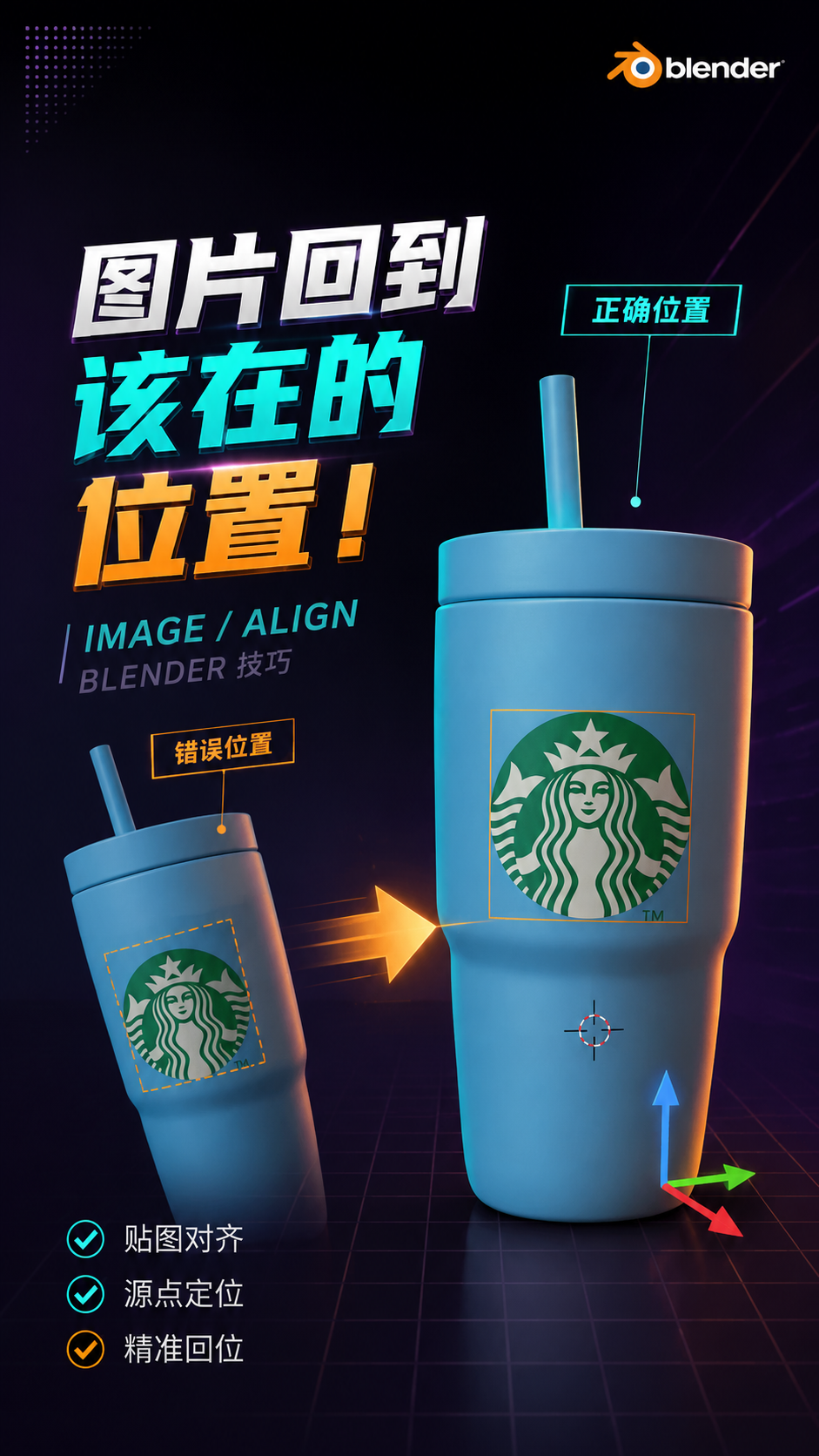 新手和pro的区别在于一个步骤图片回到你该在的位置！ blender
