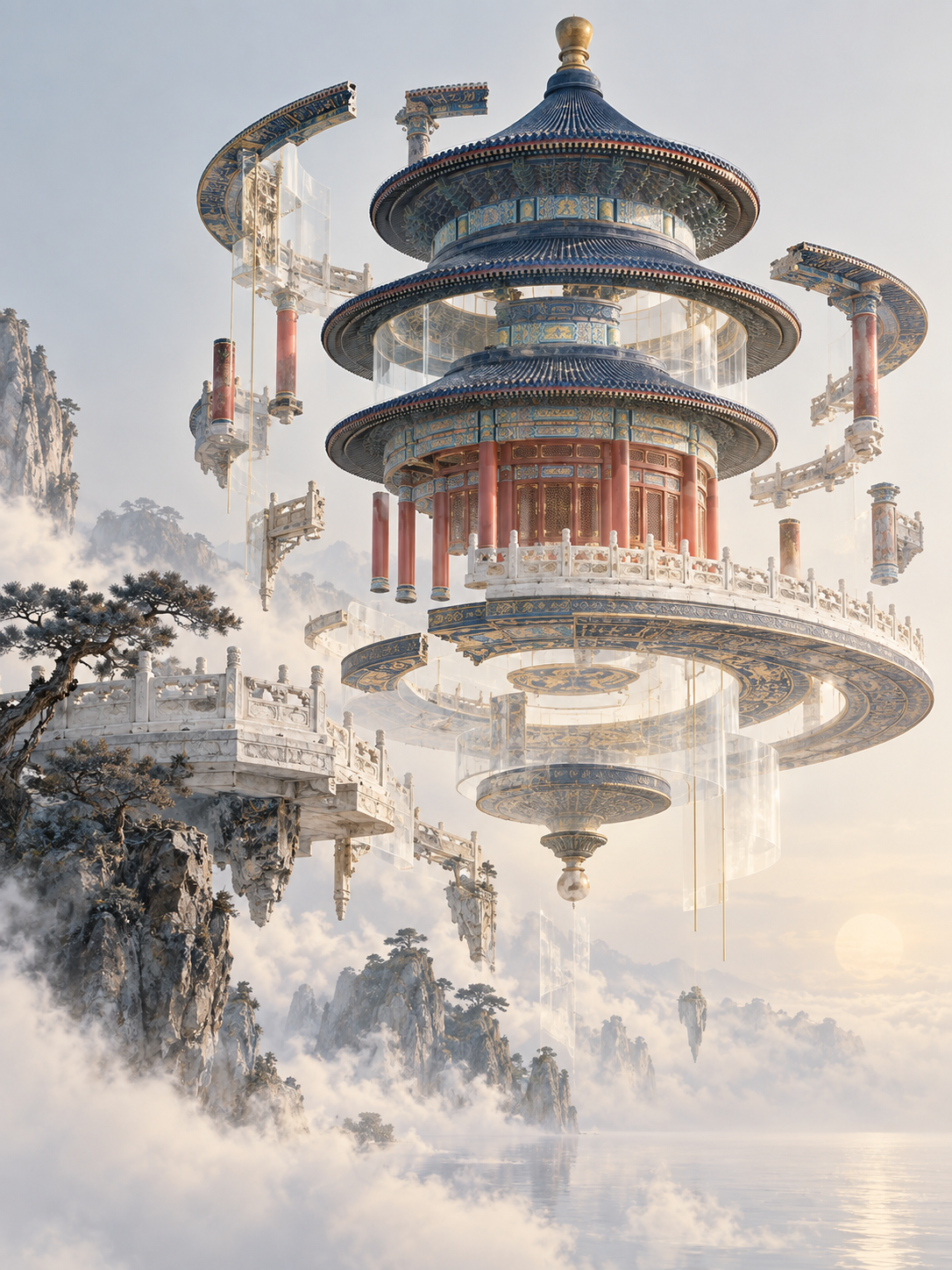 祈殿凌空，云筑天境