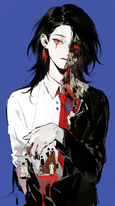 双面长发男
