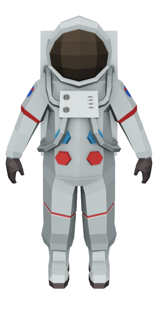 Interactive astronaut 3D model