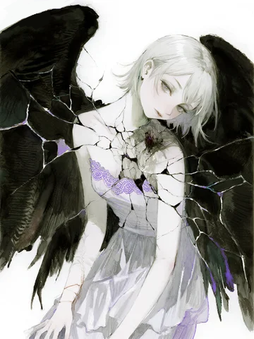 朦胧紫色少女