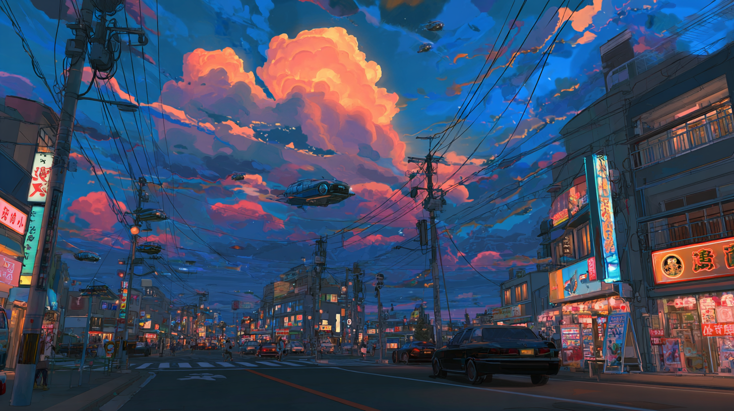 超自然动漫街景